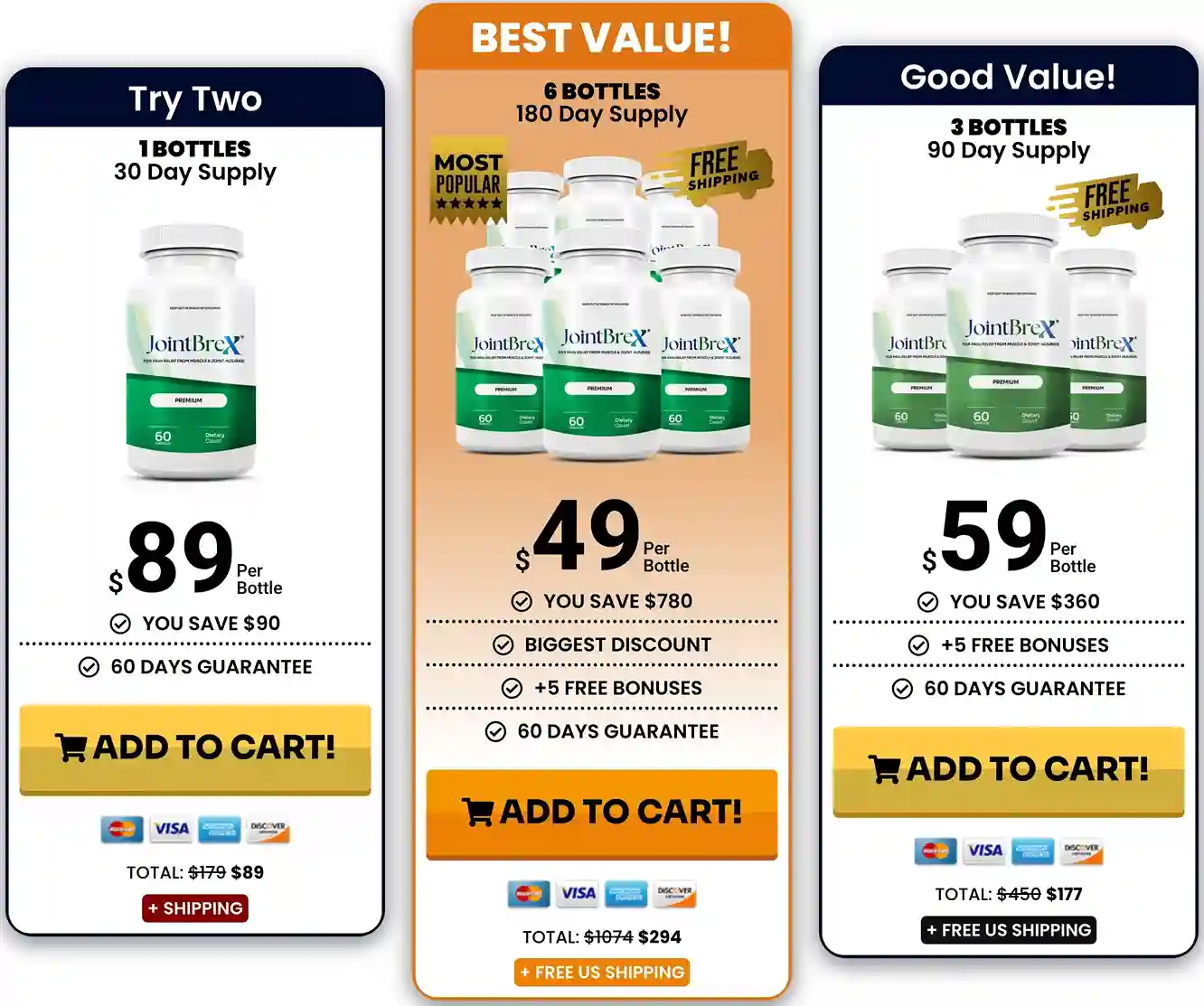 JointBreX Pricing Options 1 3 6 Bottles Order